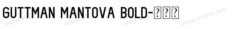 Guttman Mantova Bold字体转换